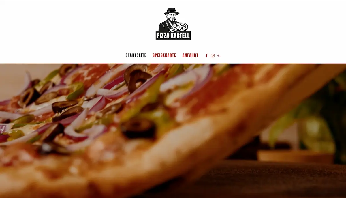 Screenshot der Webseite von Pizzakartell in Neuwied-Niederbieber, umgesetzt durch Media-Leveling